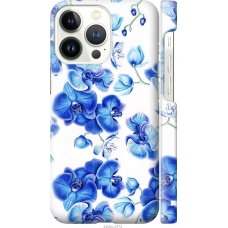 Чохол на iPhone 13 Pro Блакитні орхідеї 4406m-2372