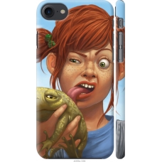 Чохол на iPhone 8 Рудоволоса дівчинка з жабою 4059m-1031