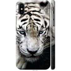 Чохол на iPhone XS Сумний білий тигр 106m-1583