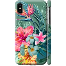 Чохол на iPhone X Тропічні квіти v1 4667m-1050