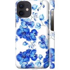 Чохол на iPhone 12 Mini Блакитні орхідеї 4406c-2071