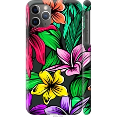 Чохол на iPhone 11 Pro Max Тропічні квіти 1 4753c-1723