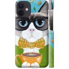 Чохол на iPhone 12 Mini Cat Coffee 4053c-2071