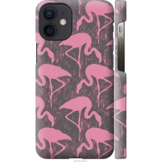 Чохол на iPhone 12 Mini Vintage-Flamingos 4171c-2071