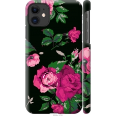 Чохол на iPhone 11 Троянди на чорному фоні 2239m-1722