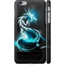 Чохол на iPhone 6 Plus Біло-блакитний вогненний дракон 113m-48