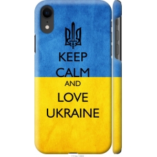Чохол на iPhone XR Keep calm and love Ukraine v2 1114m-1560