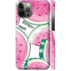 Чохол на iPhone 12 Pro Max Рожевий кавунчик 2702m-2054
