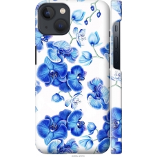Чохол на iPhone 13 Блакитні орхідеї 4406m-2374