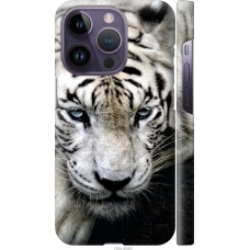 Чохол на iPhone 14 Pro Сумний білий тигр 106m-2646