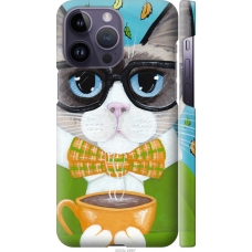 Чохол на iPhone 14 Pro Max Cat Coffee 4053m-2667