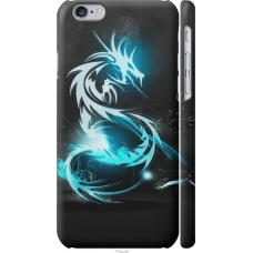 Чохол на iPhone 6s Біло-блакитний вогненний дракон 113m-90