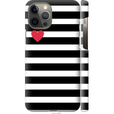 Чохол на iPhone 12 Pro Max Чорно-білі смуги 4461m-2054