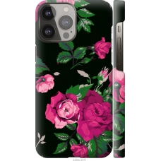 Чохол на iPhone 13 Pro Max Троянди на чорному фоні 2239m-2371