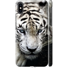 Чохол на iPhone XS Max Сумний білий тигр 106m-1557