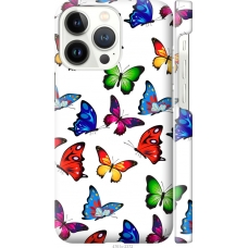 Чохол на iPhone 13 Pro Барвисті метелики 4761m-2372