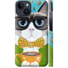 Чохол на iPhone 14 Cat Coffee 4053m-2648