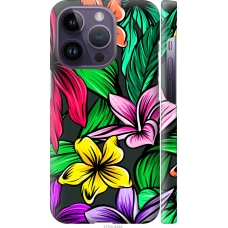 Чохол на iPhone 14 Pro Тропічні квіти 1 4753m-2646