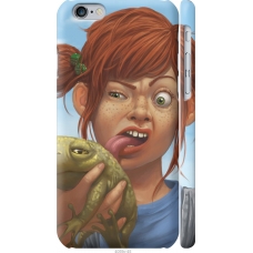 Чохол на iPhone 6s Рудоволоса дівчинка з жабою 4059m-90