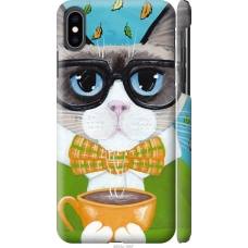 Чохол на iPhone XS Max Cat Coffee 4053m-1557