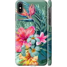 Чохол на iPhone XS Max Тропічні квіти v1 4667m-1557