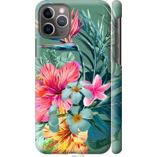 Чохол на iPhone 11 Pro Тропічні квіти v1 4667m-1788