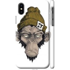 Чохол на iPhone X Мавпа в шапці 4183m-1050