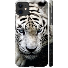 Чохол на iPhone 11 Сумний білий тигр 106m-1722