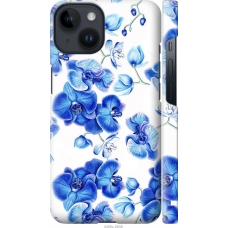 Чохол на iPhone 14 Блакитні орхідеї 4406m-2648