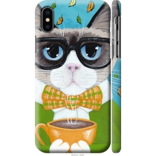 Чохол на iPhone X Cat Coffee 4053m-1050