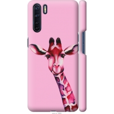 Чохол на Oppo A91 Рожева жирафа 4441m-1884