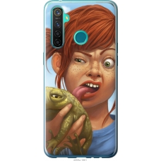Чохол на Realme 5 Pro Рудоволоса дівчинка з жабою 4059u-1861