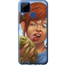 Чохол на Realme C15 Рудоволоса дівчинка з жабою 4059u-2063