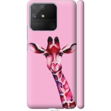 Чохол на Realme Narzo 50A Рожева жирафа 4441m-2514