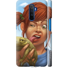 Чохол на Realme X2 Pro Рудоволоса дівчинка з жабою 4059m-1866