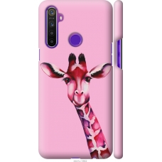 Чохол на Realme 5 Рожева жирафа 4441m-1862