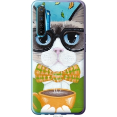 Чохол на Realme XT Cat Coffee 4053u-1868