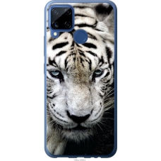 Чохол на Realme C15 Сумний білий тигр 106u-2063
