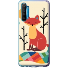 Чохол на Realme XT Rainbow fox 4010u-1868