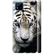 Чохол на Realme C11 2021 Сумний білий тигр 106m-2485