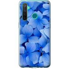 Чохол на Realme 5 Pro Сині квіти 526u-1861