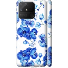 Чохол на Realme Narzo 50A Блакитні орхідеї 4406m-2514