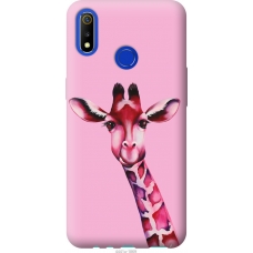 Чохол на Realme 3 Рожева жирафа 4441u-1869