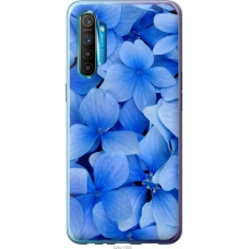 Чохол на Realme XT Сині квіти 526u-1868