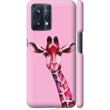 Чохол на Realme 9 Pro Plus Рожева жирафа 4441m-2596