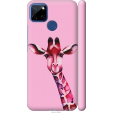 Чохол на Realme C12 Рожева жирафа 4441m-2240