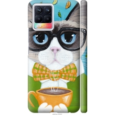 Чохол на Realme 8 Cat Coffee 4053m-2303