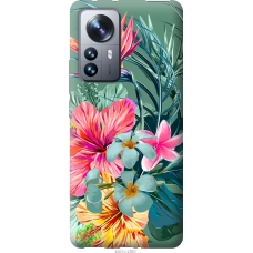 Чохол на Xiaomi 12 Pro Тропічні квіти v1 4667u-2560