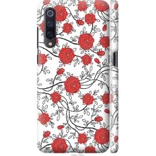 Чохол на Xiaomi Mi9 Червоні троянди на білому фоні 1060m-1648
