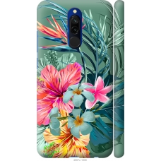 Чохол на Xiaomi Redmi 8 Тропічні квіти v1 4667m-1806